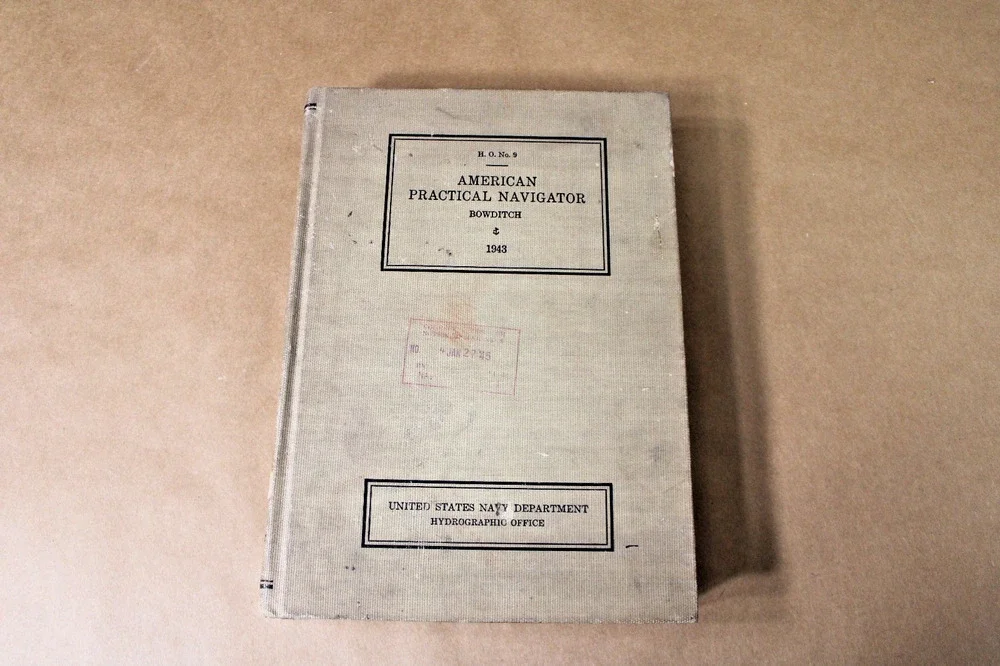1943 American Practical Navigator No 9 Bowditch US Navy Ship Pilot WWII Era